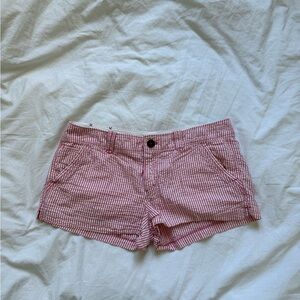American Eagle Outfitters Red Striped Women's Shorts